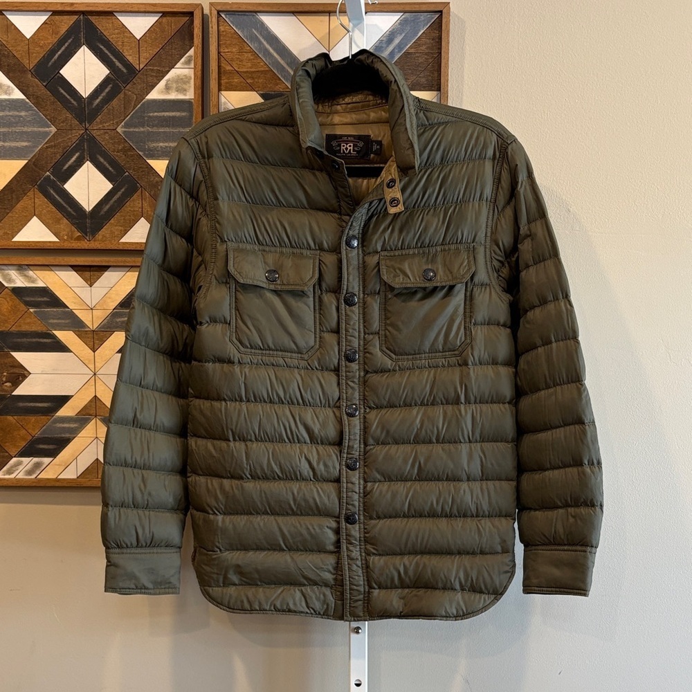 Ralph Lauren Double RL RRL Men's Lightweight Down Puffer Jacket size XS